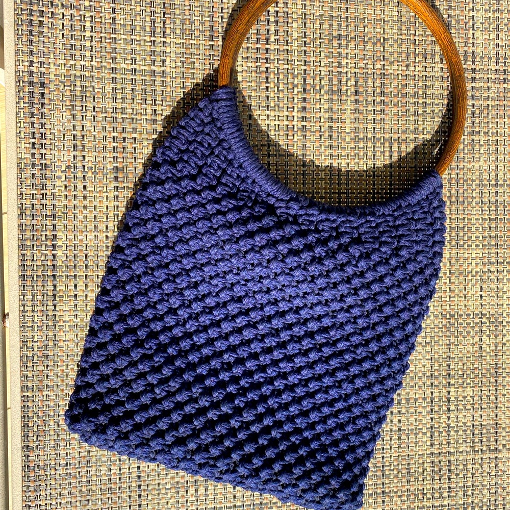 Vintage 1970’s Handmade Macramé Purse